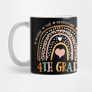 Leopard Rainbow 4th Grade Where The Adventure Begins Mug